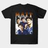 Men Black Print T-shirt Matt Rife Bootleg Vintage Tshirt No-Cut Transfer Paper Print Cotton Tshirt