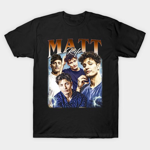 

Men Black Print T-shirt Matt Rife Bootleg Vintage Tshirt No-Cut Transfer Paper Print Cotton Tshirt XL чорний