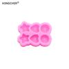 Swirl Heart Pentagram Round Candy Silicone Mold Handmade DIY Hair Clip Materials Resin Accessories Crafting Mold