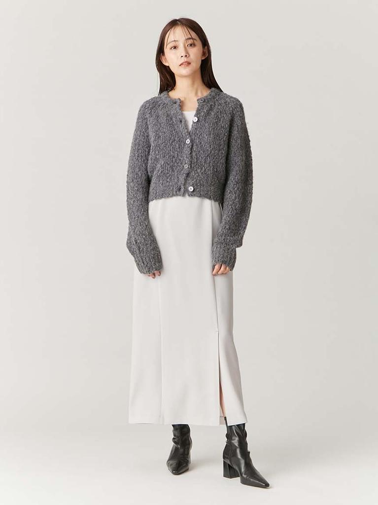 Back-open I-line Cami Dress FWFO251011LGRY1