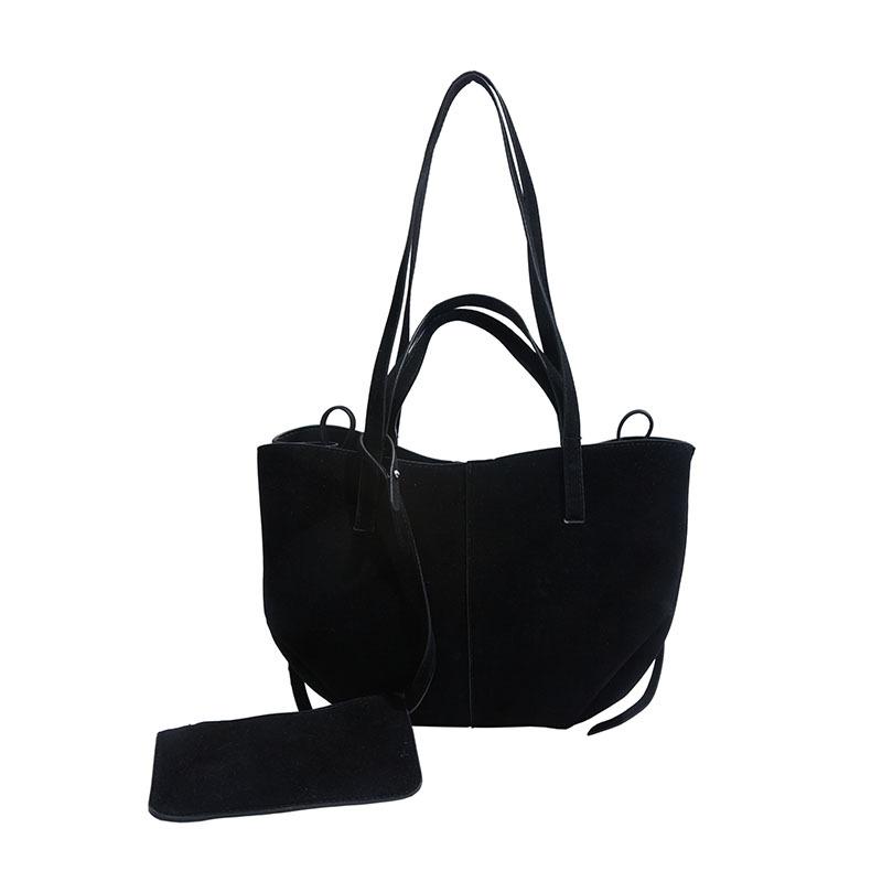 

Ретро сумка подмышку на одно плечо, модная текстура, повседневная, большая вместимость, сумка-тоут для поездок на работу. чёрный