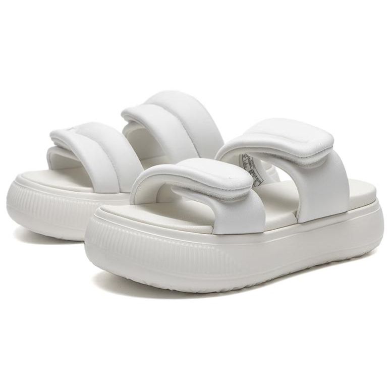 Puma Mayu Puffy Slides Breathable Durable One-Strap Sandals Women Slides White 399450-01