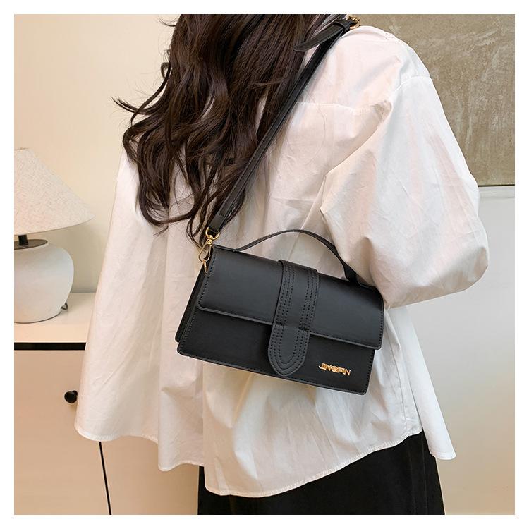 Borsa a Spalla Minimalista in Ecopelle Quadrata alla Moda Borsa a Tracolla per Donna