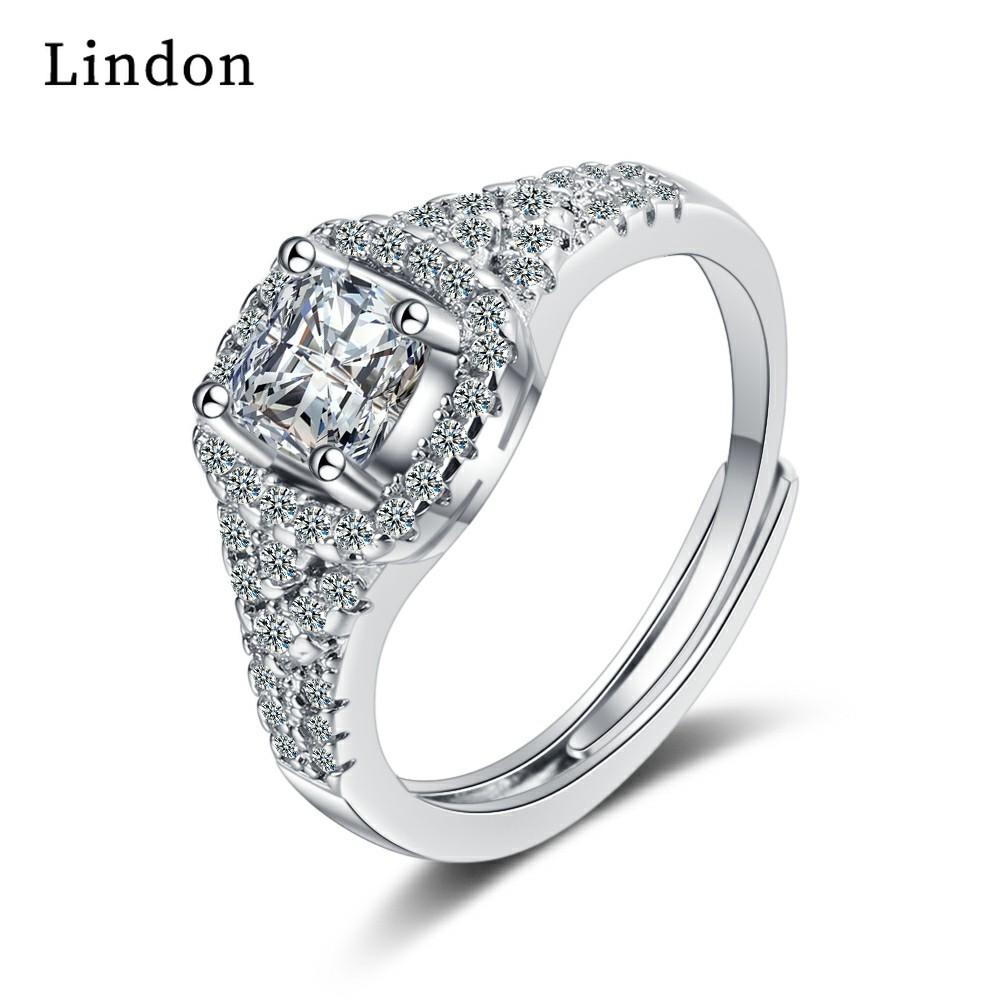 

Классическое кольцо Lindon с медным цирконием, женские ювелирные изделия, свадебный подарок для вечеринки