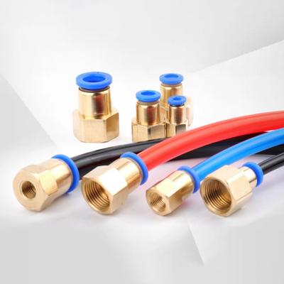 Złączka do węża pneumatycznego 1/2 cala BSP PCF 6 8 10 12 mm Rurociąg Mosiężny Złącze pneumatyczne Prosta złączka powietrzna Wąż Rurka