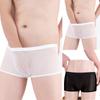 Herren-Boxershorts aus Nylon-Mesh, durchsichtige Unterwäsche, sexy Unterhose