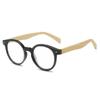 New Natural Bamboo Leg Anti Blue Light Reading Glasses Spring Foot Presbyopic +1.0 to +4.0 Easy Carry
