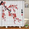 Waterproof Polyester Fabric Shower Curtains Japanese-Style Printing Bathroom Curtains For Home Decoration Curtain