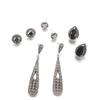 4 Pairs/Set Women Crystal Bohemian Earring Stud Earrings for Women Boucle D'oreille Jewelry Dazzling Cubic Zirconia Opal Brincos