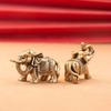 Brasses Elephant Ornaments Symbolizing Wealth Wisdoms and Good Fortunes for Gift Giving or Home Office Decoration