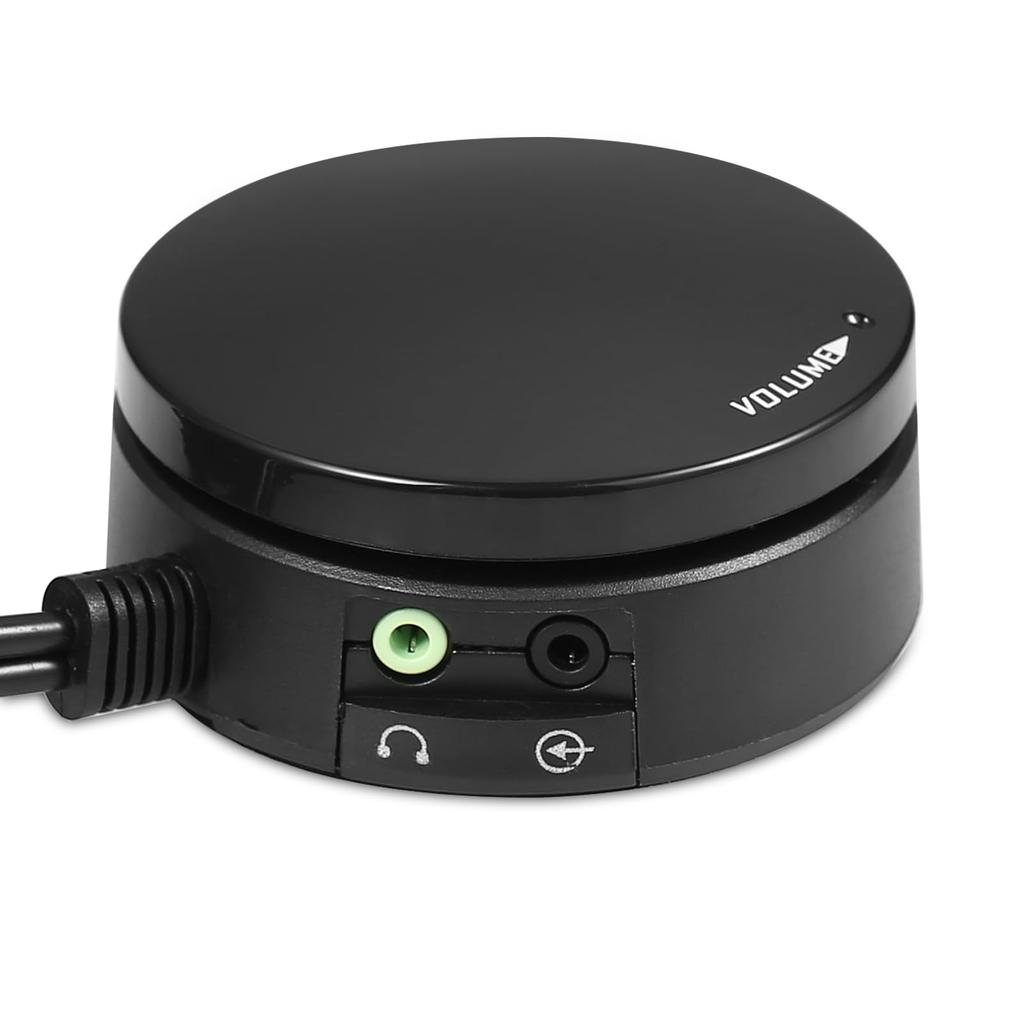 Mini 3.5mm Computer Volume Control Audio Switch with Headset/Speaker Microphone Jack