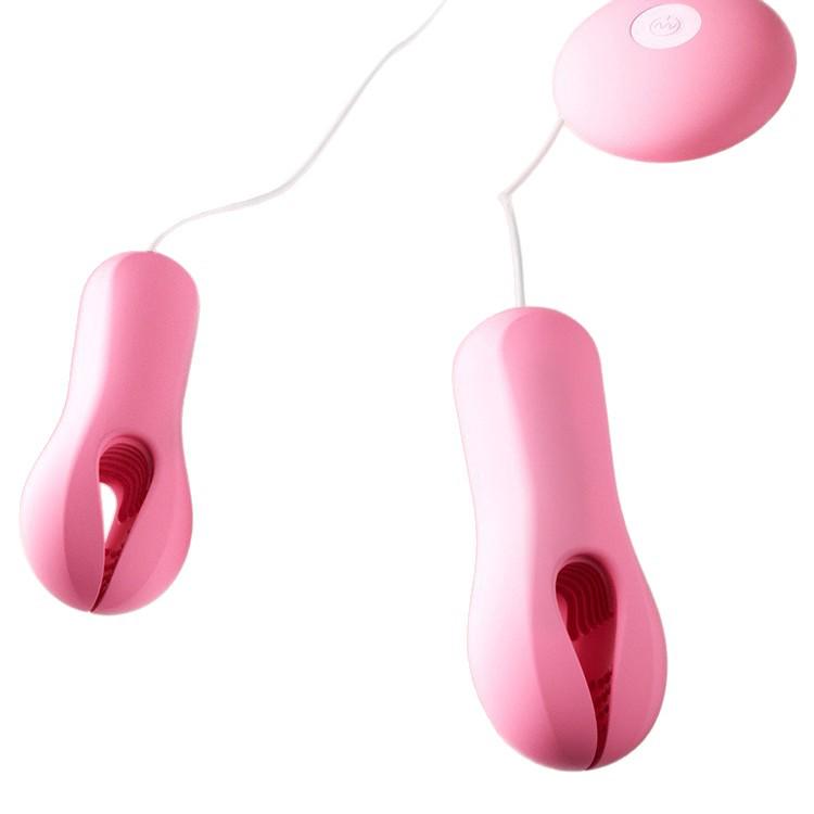 Pinze per Capezzoli Invisibili & Stimolatore Vibrante: Giocattolo per Stimolazione e Flirt Femminile