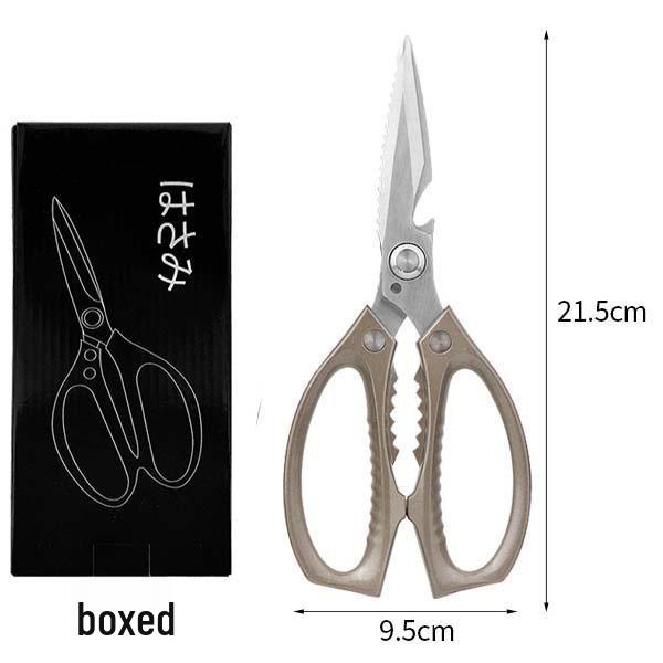 German-Style Multi-Functional Kitchen Shears: Strong Stainless Steel Scissors for Cutting Chicken Bones and Gutting Fish