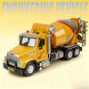 Concrete Mixer Truck Excavator Crane Transport Vehicle Toy Models Metal Diecast Sound Light Doors Opened Engineering Truck Toys