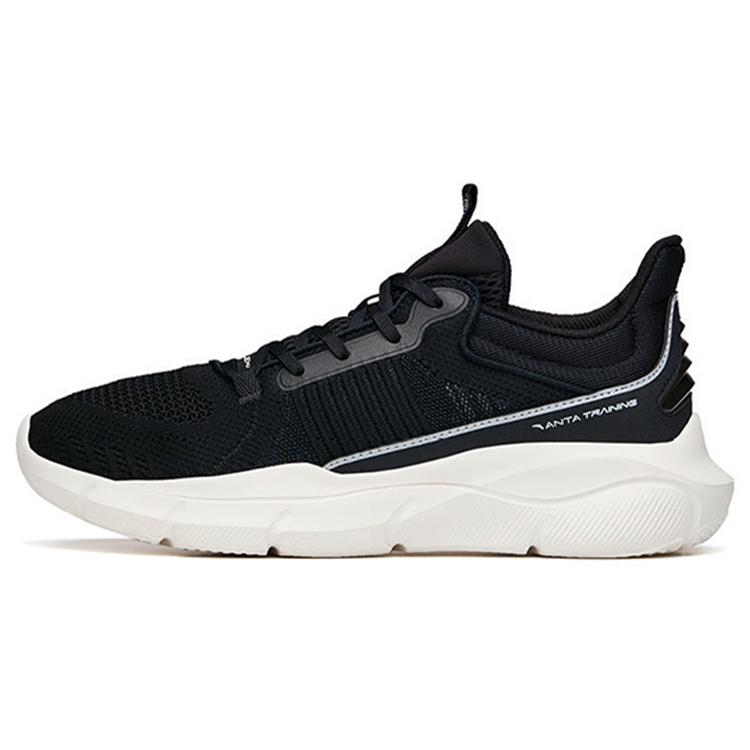 

new Anta Variety Training Collection Cushioned Wear-Resistant Breathable Low-Top Training Shoes Women s Black Gray Color 37.5