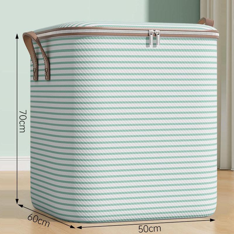 Clothes & Quilts Storage Bags, Durable Cotton Wardrobe Organizers for Packing & Moving