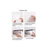 Self Adhesive Toilet Paper Holder/Tissue Paper Roll Holder with Mobile Stand/Towel Bar Hanger Storage Rack/Bathroom Accessories (Black)