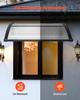 Awnings for Door Entrance, 38 x 40 in, Exterior Front Door Window Awnings with Drainage & ABS Bracket, Rain Snow Sun Protection, Overhang