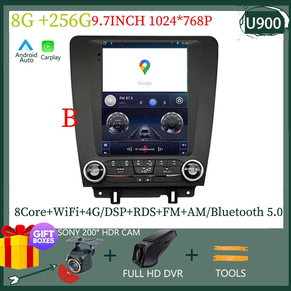 9.7 Inch Car Stereo For Ford Mustang 2010-2014 Auto Radio Android 13 Multimedia Player Carplay GPS Navi Head Unit NO 2DIN DVD