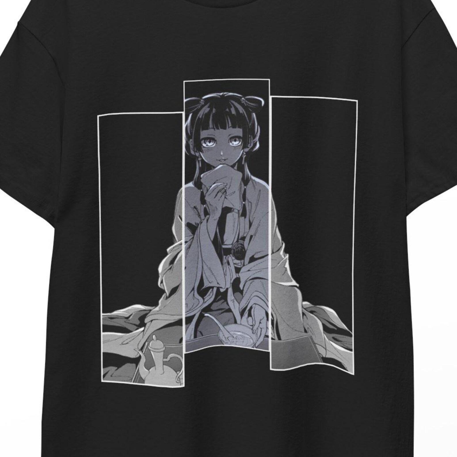 Maomao Shirt The Apothecary Diaries Anime Tee Cute Maomao Print Gift Anime Graphic T-Shirt for Fans Apothecary Diaries Merch Maomao Cosplay 2XL