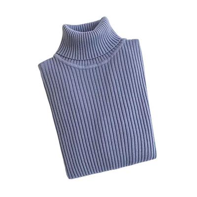 Damen Unterteil Pullover Rollkragen Langarm Slim Fit Stricktops Einfarbig Gerippte Tops Alltagskleidung