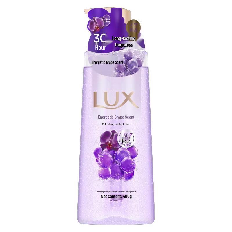 Lux Grape Scent Refreshing Bubble Body Wash