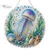 Beach Style Home Decor Coastal Faux Pearl Painting Kit, Ocean Theme Art DIY Sparkling Gemstone Crafting Sea Animal Ornament Craft Kit for Adults
