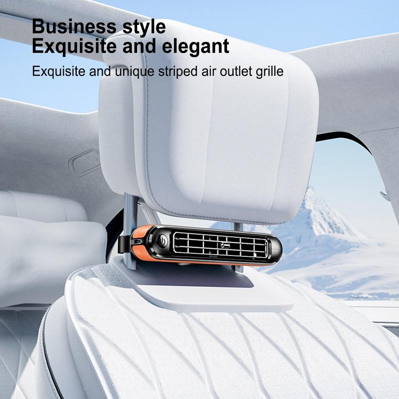 Front Seat Cooling Fan USB Powered Bladeless Car Headrest Fan 3 Speeds Adjustable Powerful Fan For Automotive Interior Fits Car