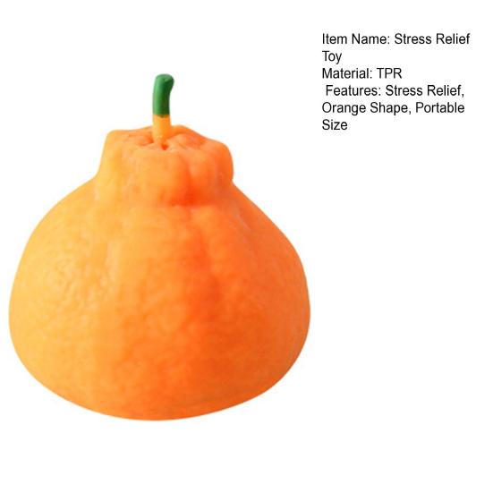 Stress Relief Ugly Orange Toy Decompression Dekopon Tangerine Squeeze Stress Ball Anti-anxiety Simulation Fruit Sensory Fidget Toy