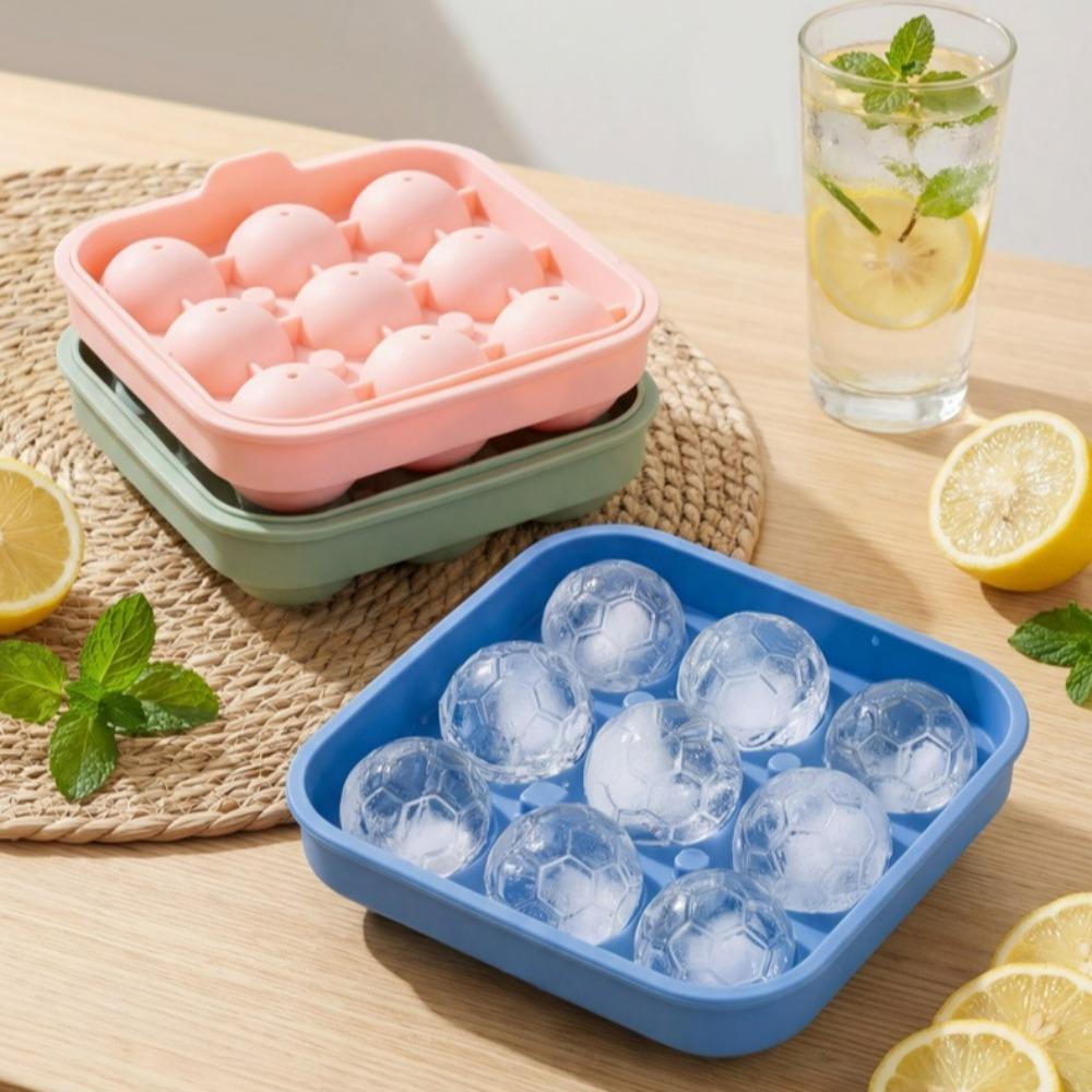 Football Shape Silicone Ice Grid Mold Whiskey Ice Beer Ice Hockey Frozen Ice Cube Mould