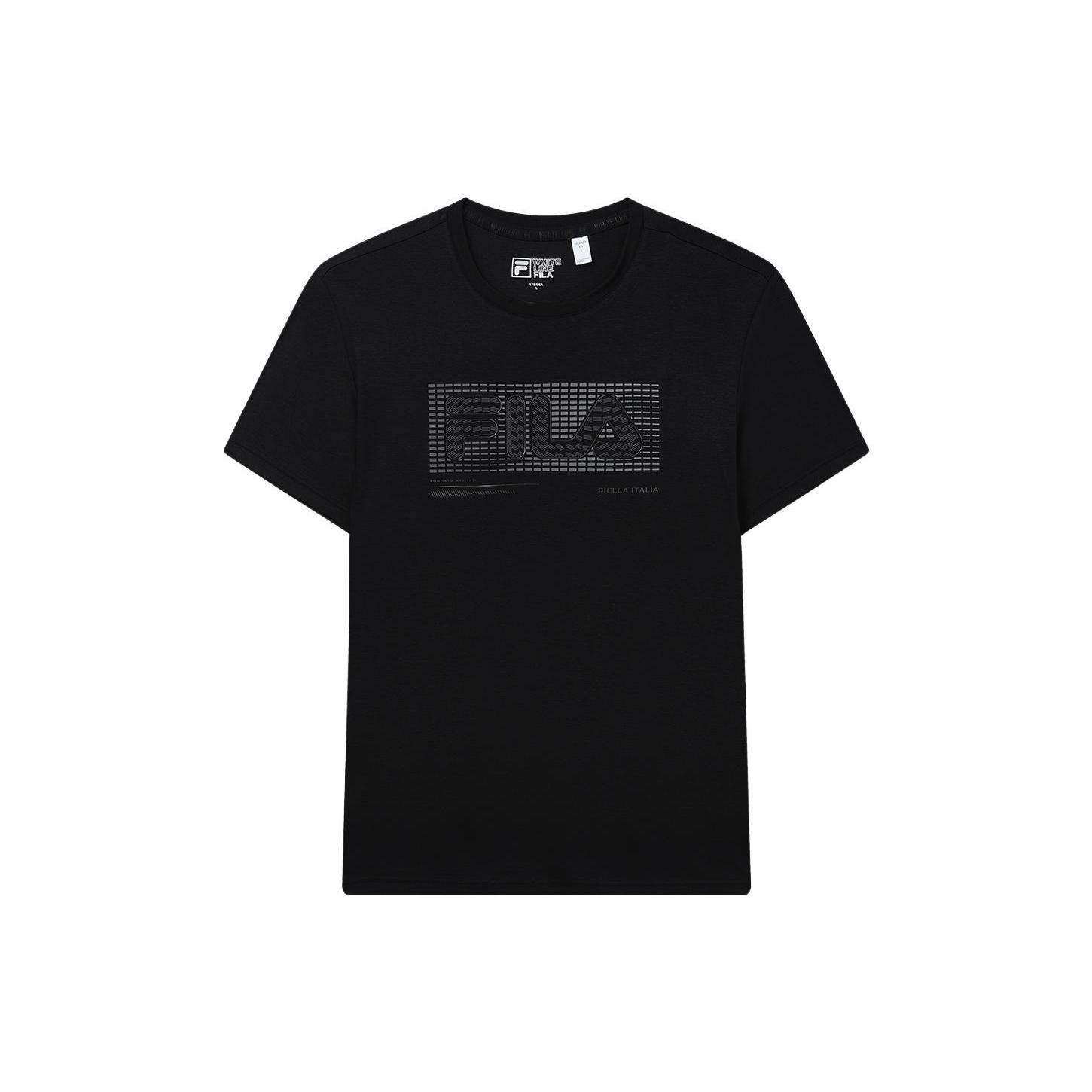 FILA Set in Sleeve T Shirt Men s Jet Black F11M327111F-BK L
