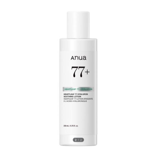 ANUA Heartleaf 77 Hyaluronic Acid Soothing Moisture Lotion Hydrating Calming Emulsion 200ml