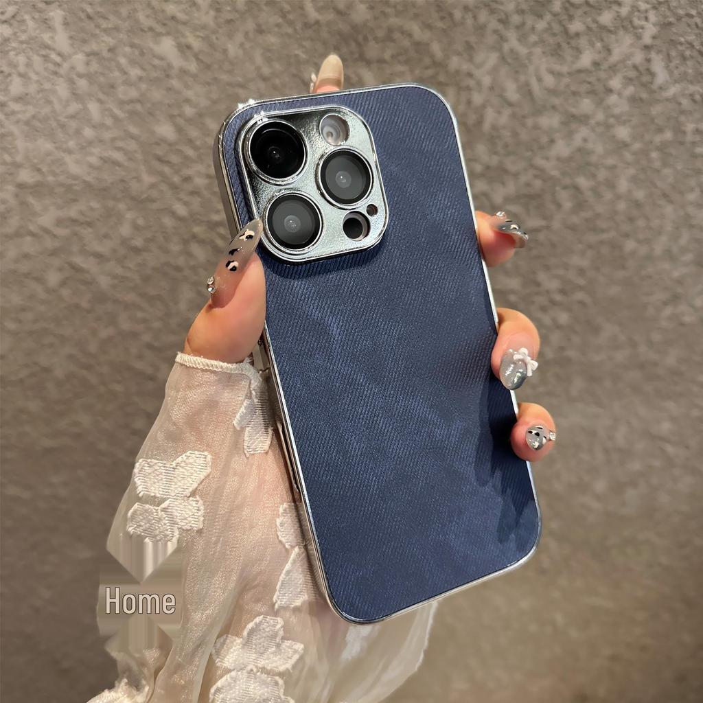 Denim iPhone 16 Pro Hülle: Vollständige Abdeckung, Sturzschutz, Premium-Gefühl für Apple 15/14 Modelle