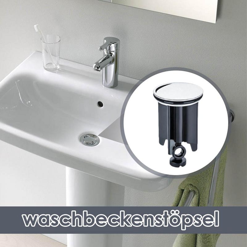 40mm Sink Plug Height Adjustable 40mm Drain Plug Universal Sturdy And Antirust Drain Plug For Sinks And Bathtubs Fits Universal