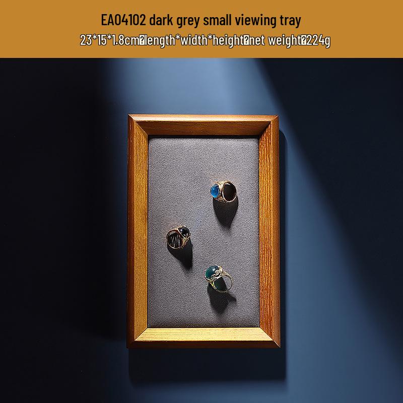 Antique Wooden Jewelry Display and Storage Tray for Rings, Necklaces, and Bracelets