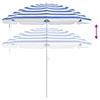 Garden Sun Umbrella 170T Polyester Blue and White