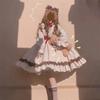 Cute Lolita Dress for Retro High Neck Lace with High Elegant Princess Harajuku Mori Girl Gothic Everyday Anime Conventions Size [SDSXZWG] Women,