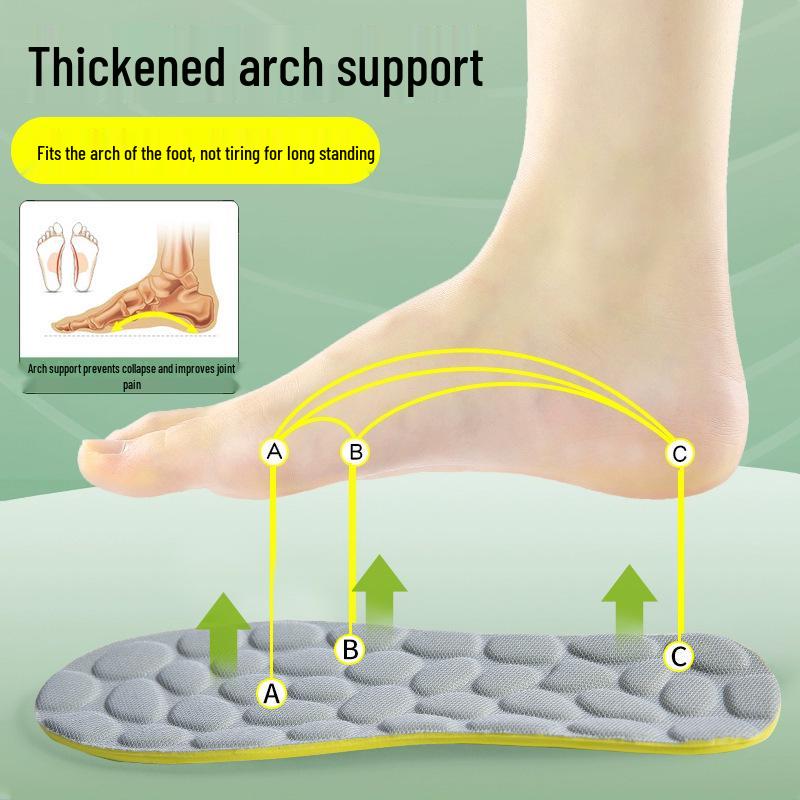 Ultra-Soft PU Insole for Men & Women - Shock-Absorbing, Deodorizing, Anti-Fatigue Cushioning for Sports