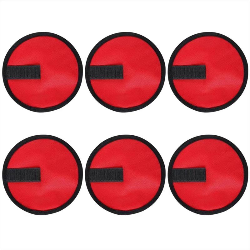 

6pcs Lure Wrap Bait Gloves Lure Covers Fishing Bait Covers Lure Hook Covers to Keep Fishermen Fishing Safe [cilae-17R] красный