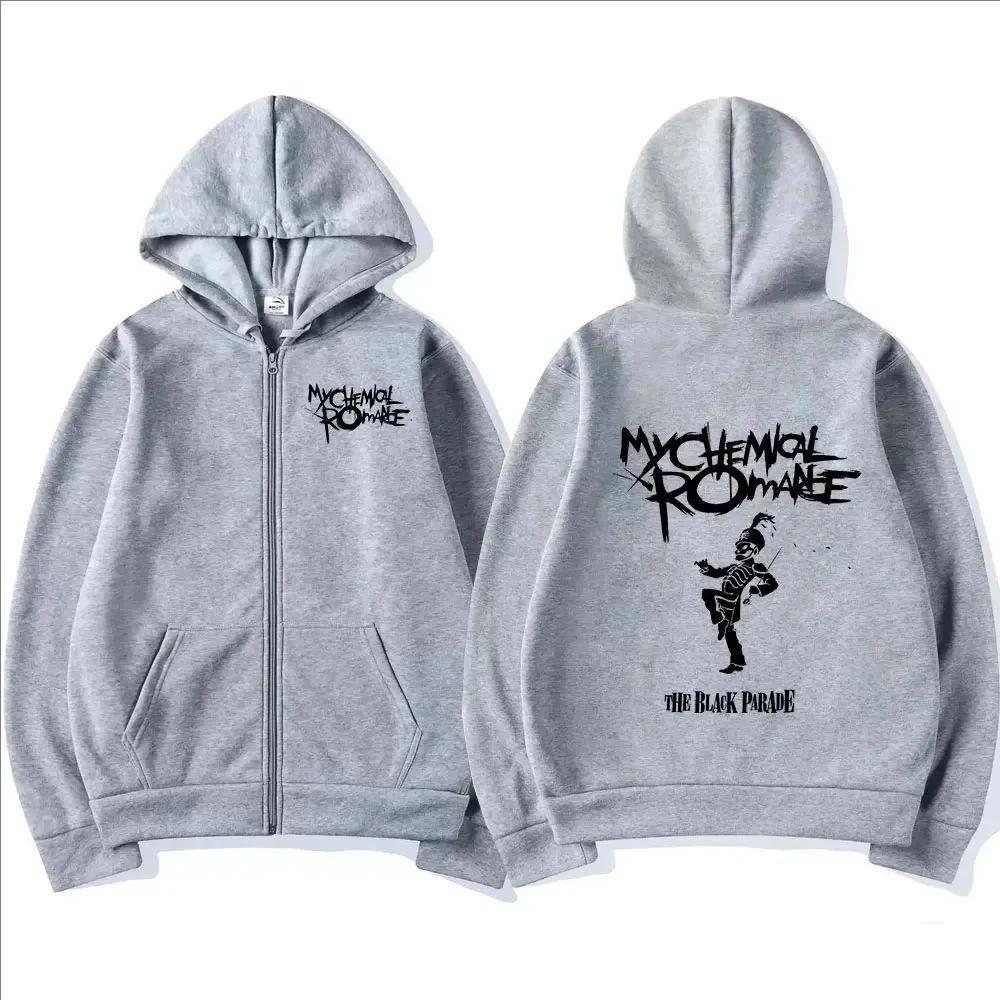 My Chemical Romance Mcr Dead Zipper Hoodie Men Women Loose Fashion Zipper Sweatshirt Men's Long Sleeves Tops
