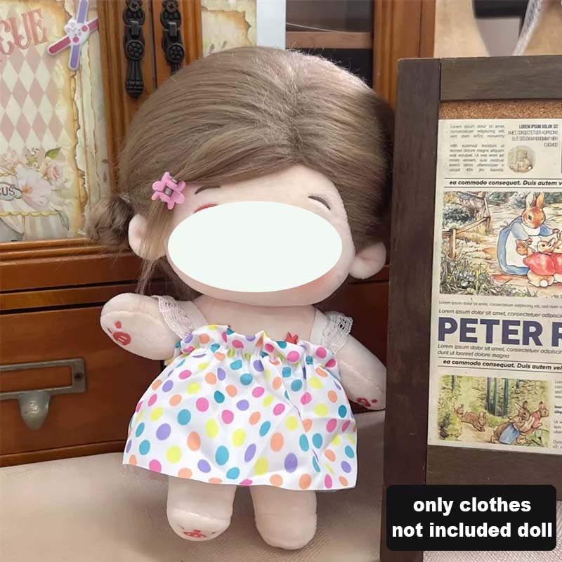 Cute Doll Clothes for 20cm Cotton Doll Princess Maid Dress Up Lolita Clothing Set Kids Dolls Dress Up Toys Doll Accessories