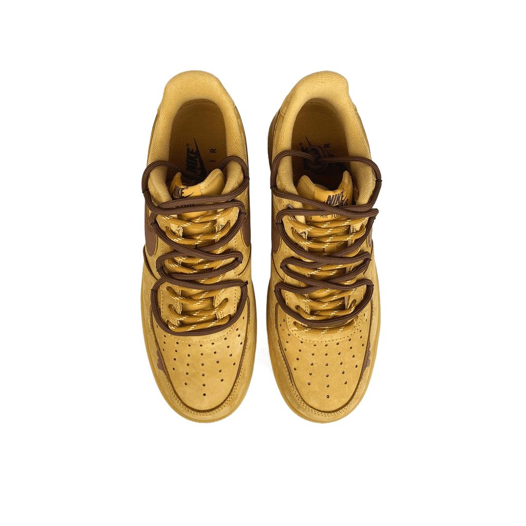 Nike Air Force 1 Slip Resistant, Abrasion Resistant, Lightweight Low top Skateboard Shoes Unisex Light Brown CJ9179-200(Team373-)