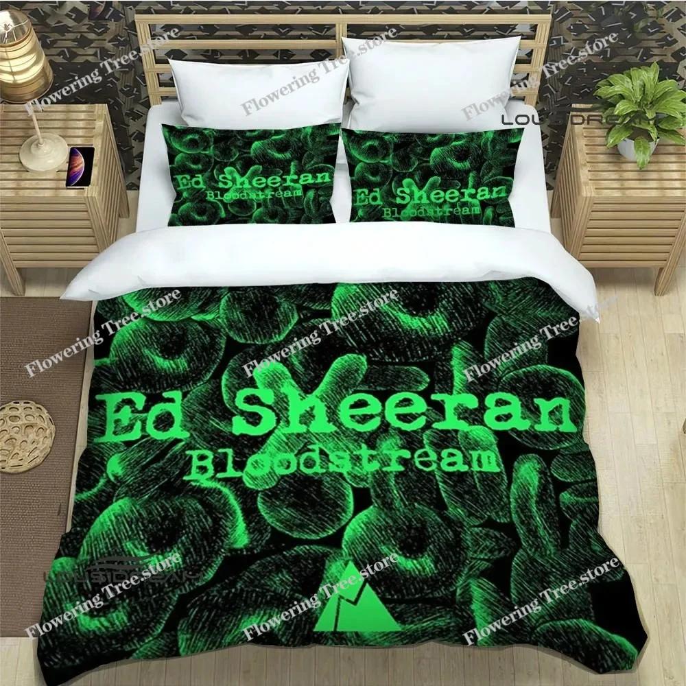 Singer Ed Sheeran Printed Bedding Sets Exquisite Supplies Set Duvet Cover Bed Comforter Set Bedding Set Luxury Birthday Gift