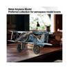 Flugzeugmodell-Dekoration, Vintage-Doppeldecker, Handgefertigte Heimdekorationen, Schreibtischdekoration, Schreibtischdekoration, Flugzeug