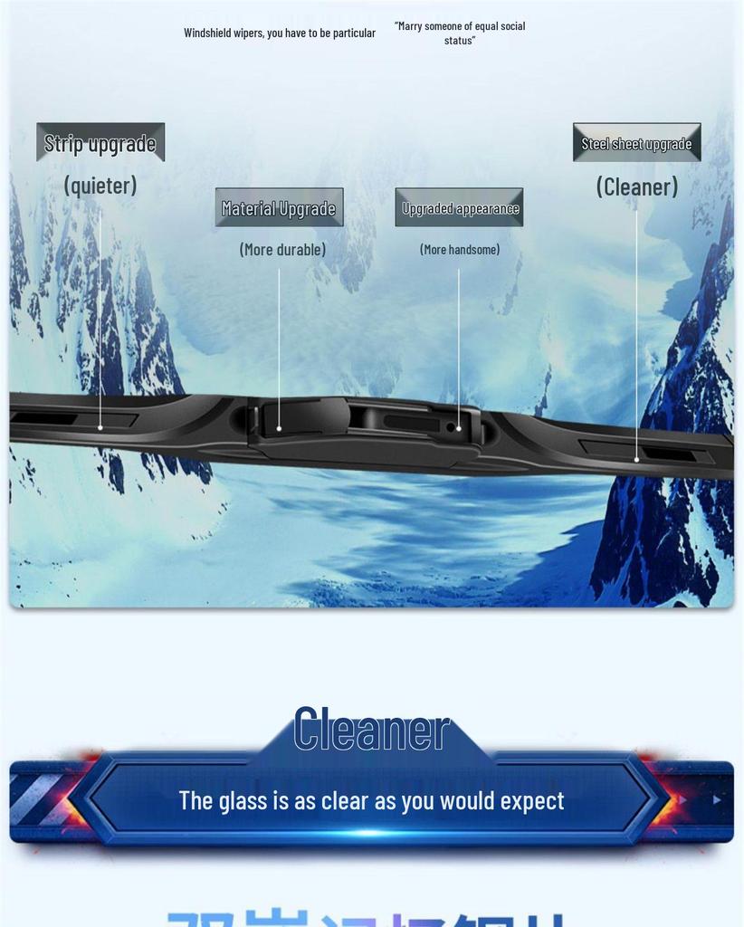 Infiniti QX60 2022 Front & Rear Boneless Wiper Blade Strip