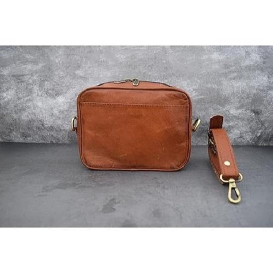 8palcová ručně vyrobená taška crossbody z pravé kůže Muži Ženy Unisex Dospívající Peněženka Peněženka Taška Kabelka Tašky Messenger Sling