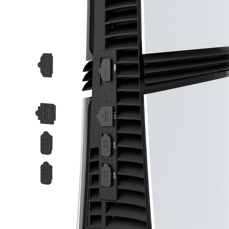 Mesh Protections Net Dust Cover for Console with Silicone Dust Plugs Middle Strips Heatsink Cover Gaming Accessories