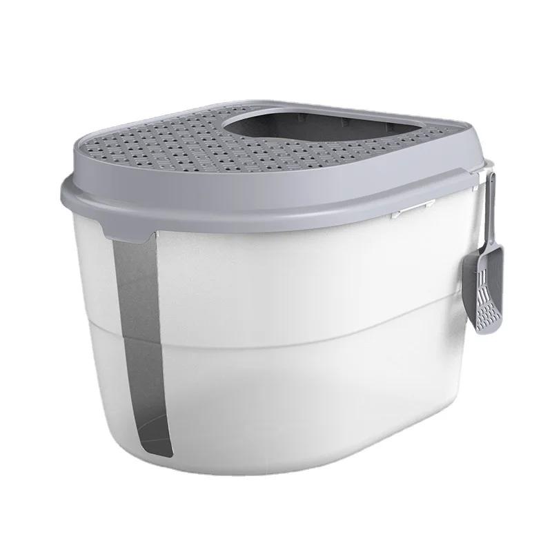 Cat Litter Box Top-entry Fully Enclosed Oversized Splash-proof PetToilet Extra Large Cat Litter Box