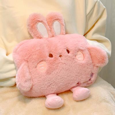 Winter Rechargeable Warm Water Bag Cute Plush Hand Warmer Treasure Warmer Office Hot Compress Waist Belly Heating Treasure