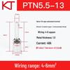 Kaisitong Pin Type Bare Crimp Terminal Block for Red Copper Cold Crimping (PT0.5-10PTN3.5-12/5.5-13/18)